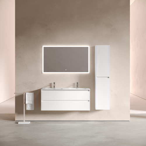 Тумба под раковину Sancos Libra LB120-2W 120х50 подвесная цвет белый - фото 2